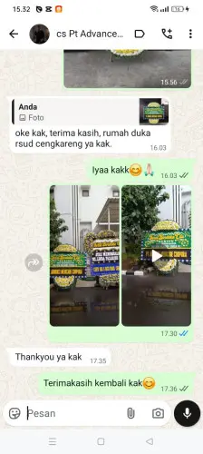 Testimonial Papan Bunga Pernikahan garut